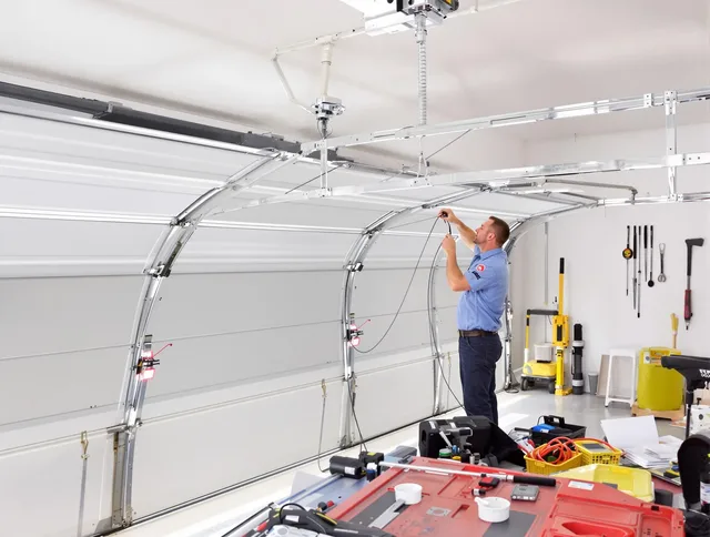 Garage door cable repair service by Wethersfield Garage Door Repair in Wethersfield