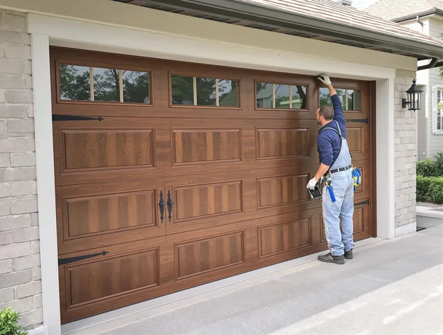 Custom garage door showcase by Wethersfield Garage Door Repair in Wethersfield