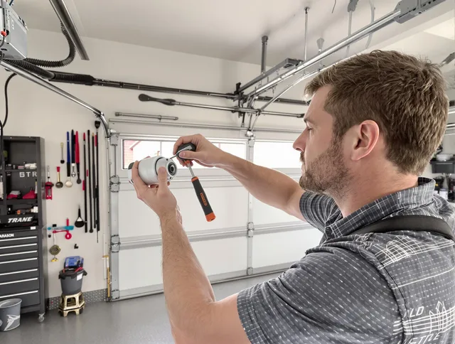 Garage door opener repair service by Wethersfield Garage Door Repair in Wethersfield